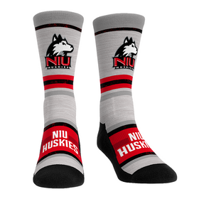 Rock 'Em Socks Northern Illinois Huskies - Cool Grey Block
