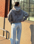 Elevated Faith Not Sorry Jesus Is King Unisex Hoodie — hoodie category context