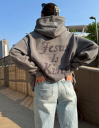Elevated Faith Not Sorry Jesus Is King Unisex Hoodie — main product shot