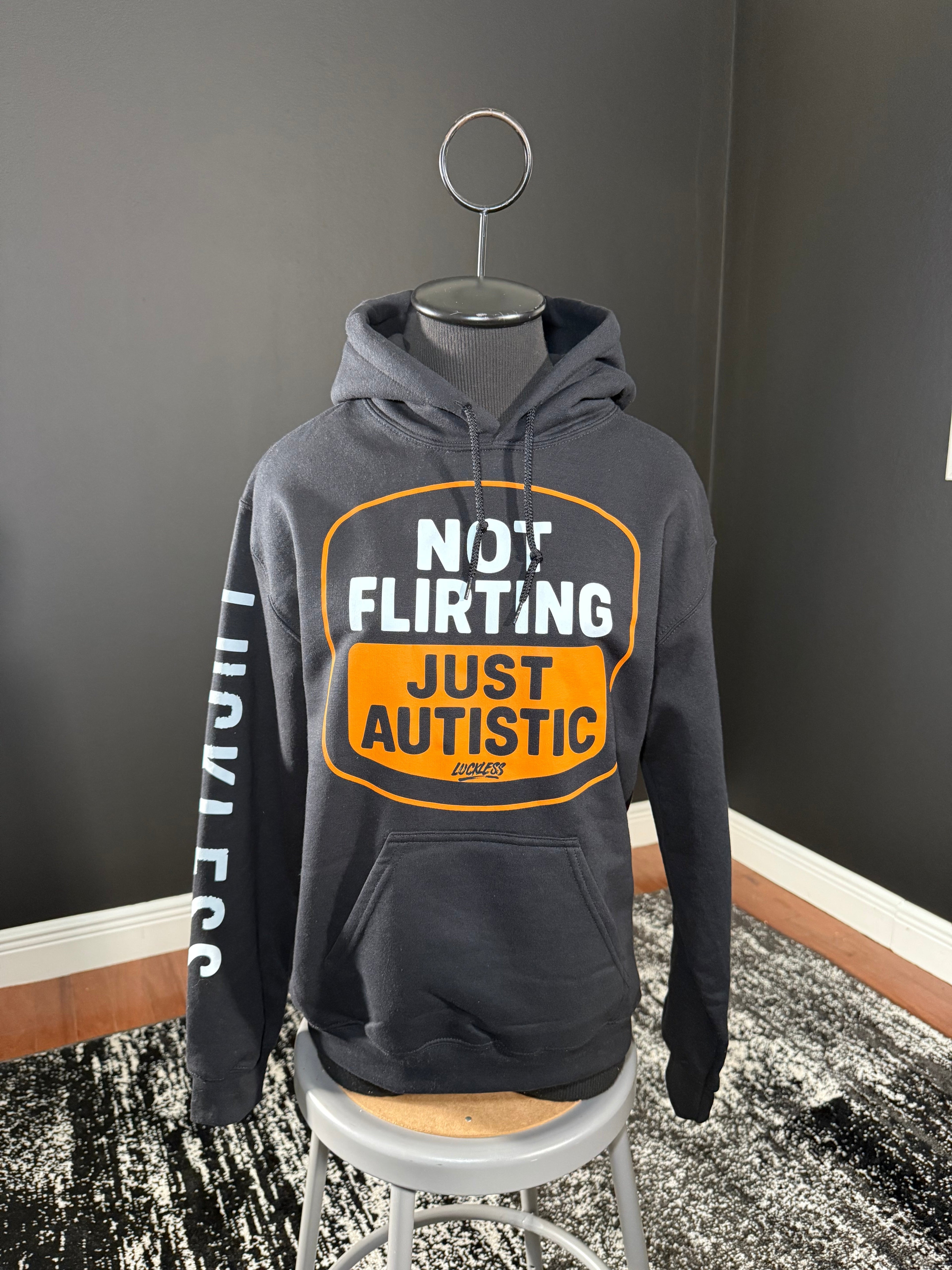 Luckless Outfitters Not Flirting Hoodie — side view