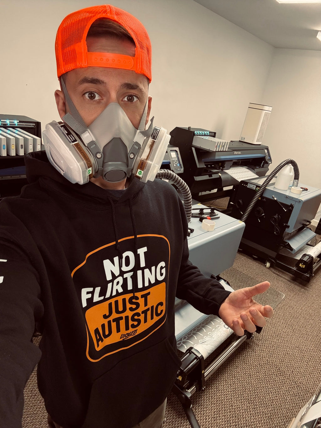 Luckless Outfitters Not Flirting Hoodie — packaging