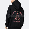 Pasimax "Not In The Mood, It’s Flare Day" Hoodie – Chronic Illness & Spoonie Slogan Pullover, Invisible Illness Awareness, Co