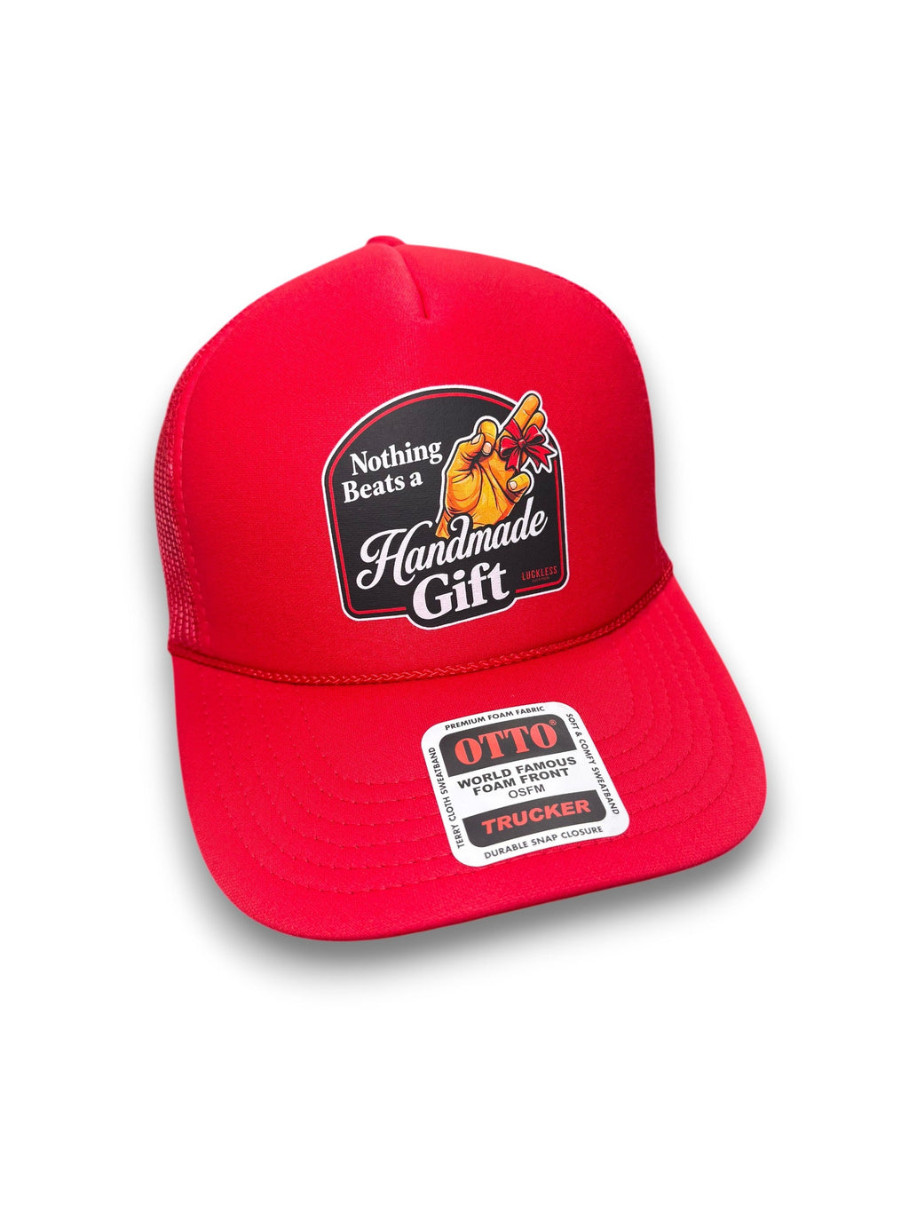 Luckless Outfitters Nothing Beats A Handmade Gift Trucker Hat — main product shot