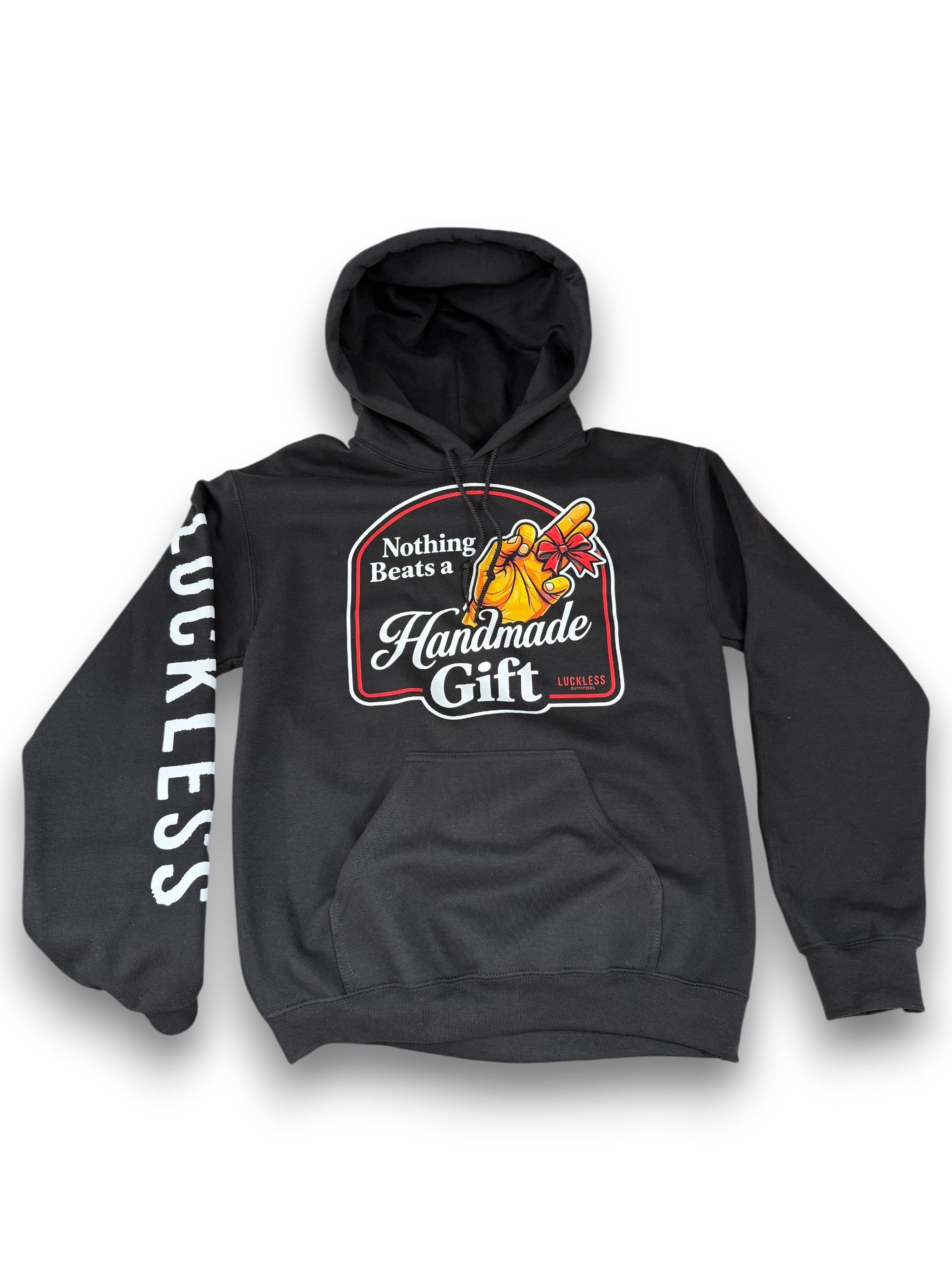 Luckless Outfitters Nothing Beats A Handmade Gift Hoodie — main product shot