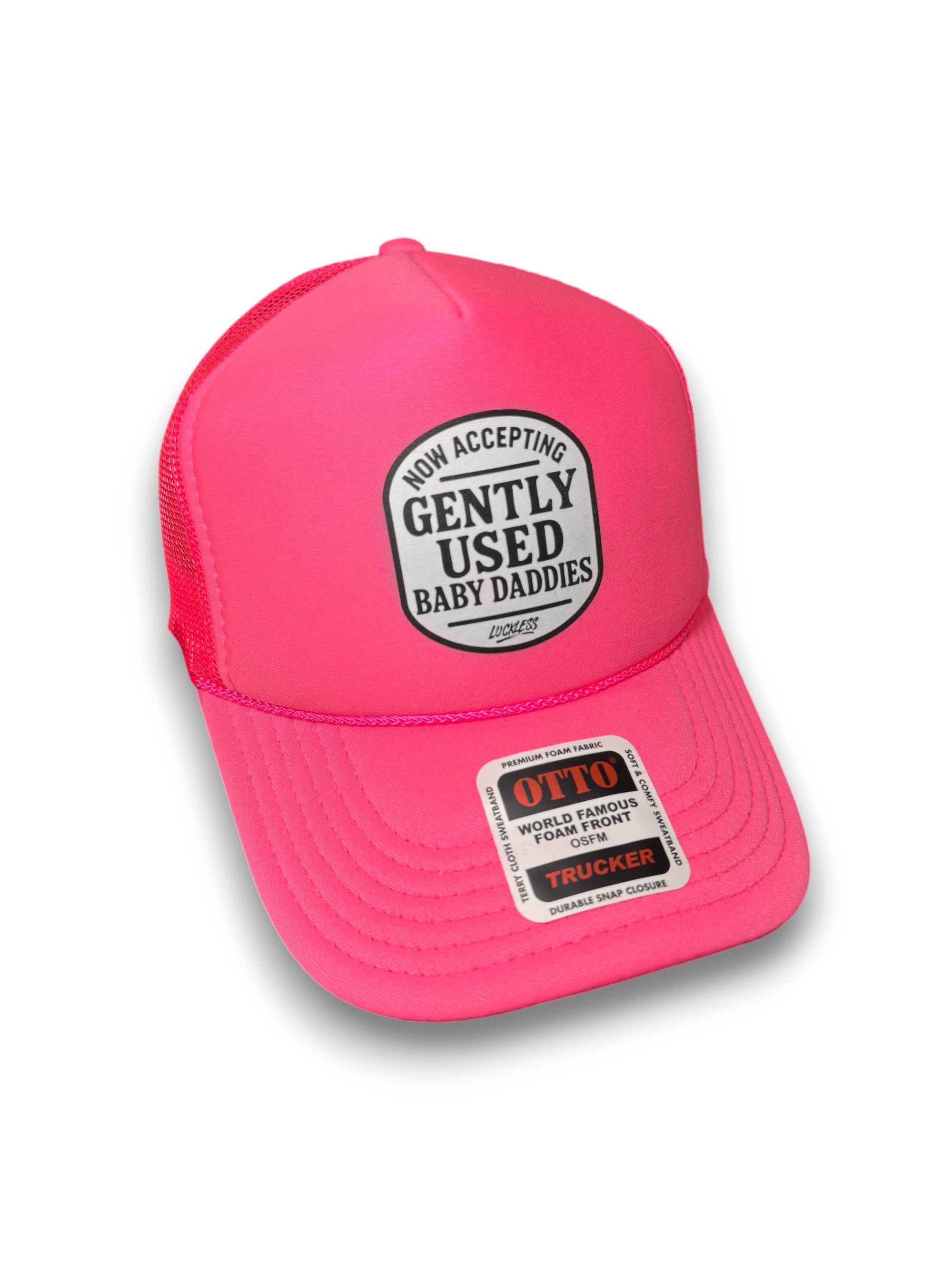 Luckless Outfitters Now Accepting Gently Used Baby Daddies Trucker Hat — main product shot