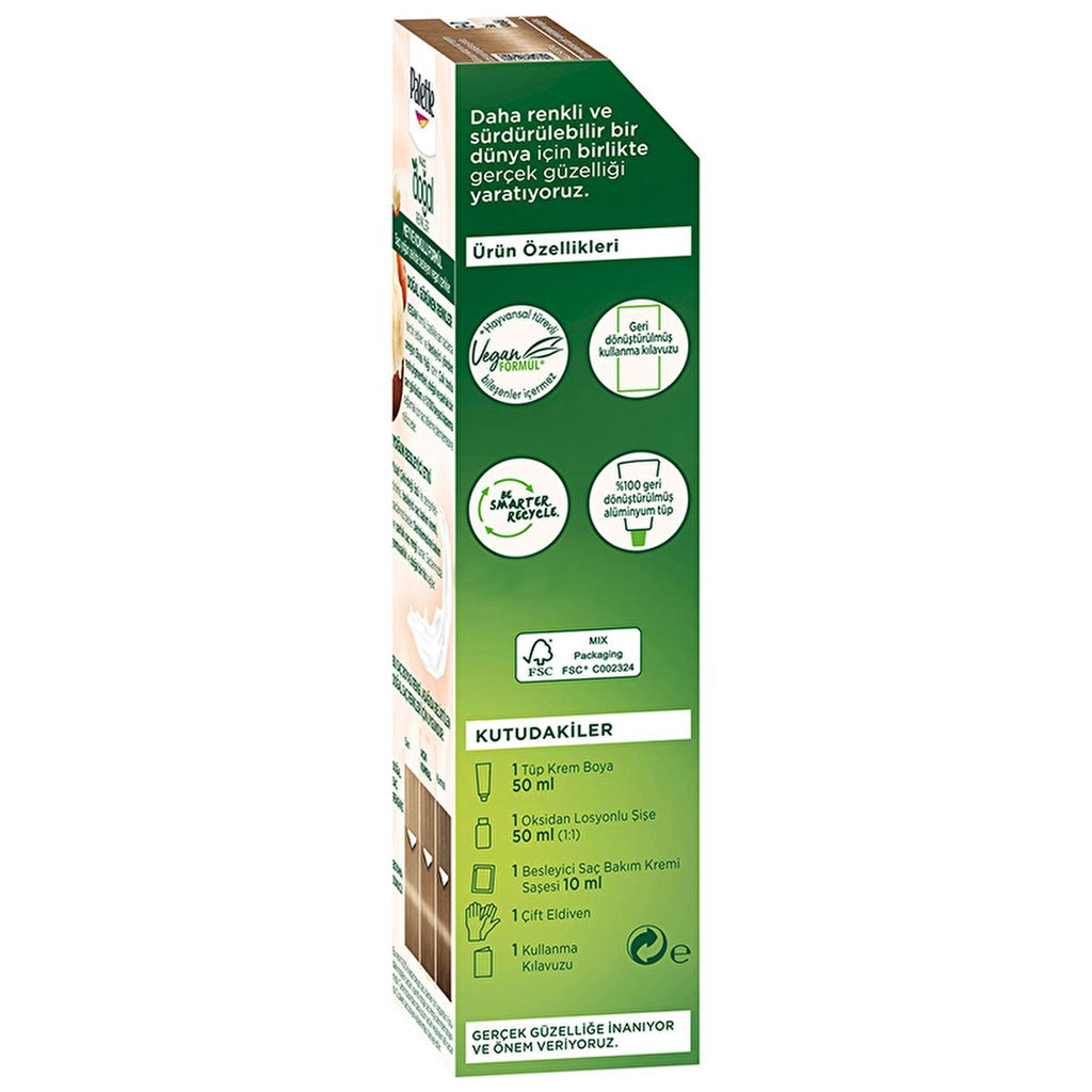 Palette Natural Hair Dye, 8-0 Bal Köpüğü - Long-Lasting, Natural Ingredients for Vibrant Color