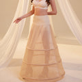 Nude A-Line Wedding Dress Petticoat , 3 Hoops & Waist Corsage – Bridal Port