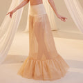 Nude Mermaid Petticoat Skirt with Waist Corsage , Bridal Crinoline Slip – Bridal Port
