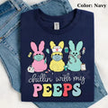 Pasimax Nurse Easter Sweatshirt | Chillin' With My Peeps Nursing Crewneck | Funny Healthcare Easter Jumper | Registered Nurse