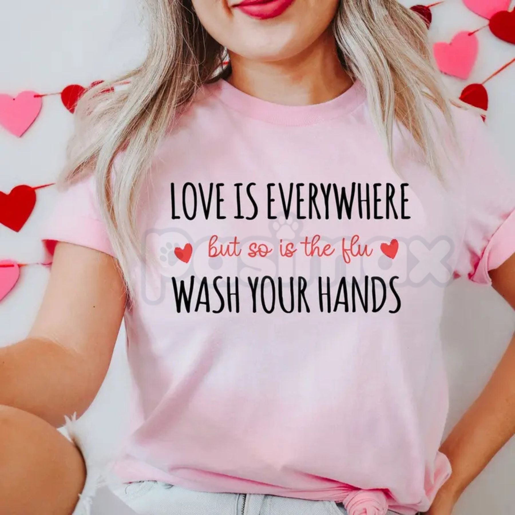 Pasimax Nurse Valentine’s Day T-Shirt - Cute Registered Nurse Heart Graphic Tee, Nursing Student Holiday Shirt, Medical Profe