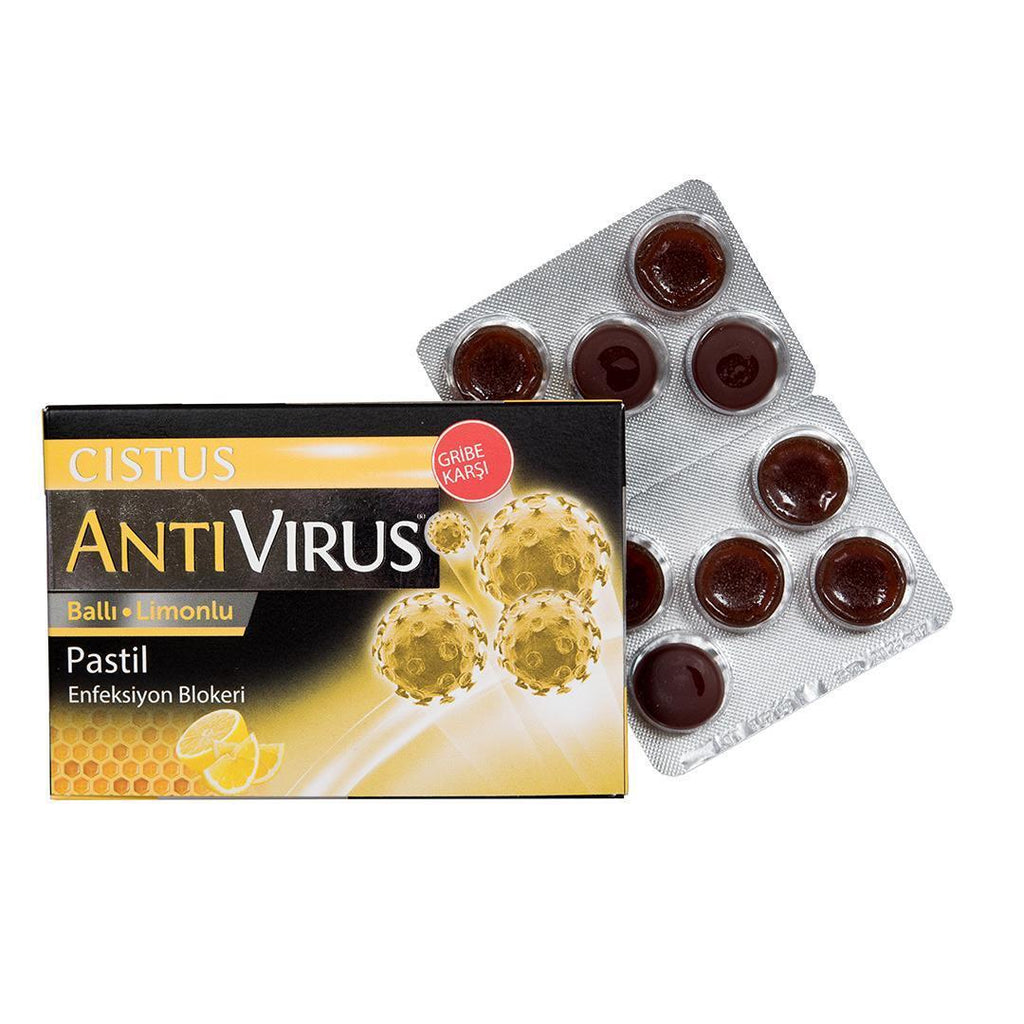 Cistus Antivirus Honey Lemon 10 Lozenges - Soothing Throat Lozenges with Antiviral Properties