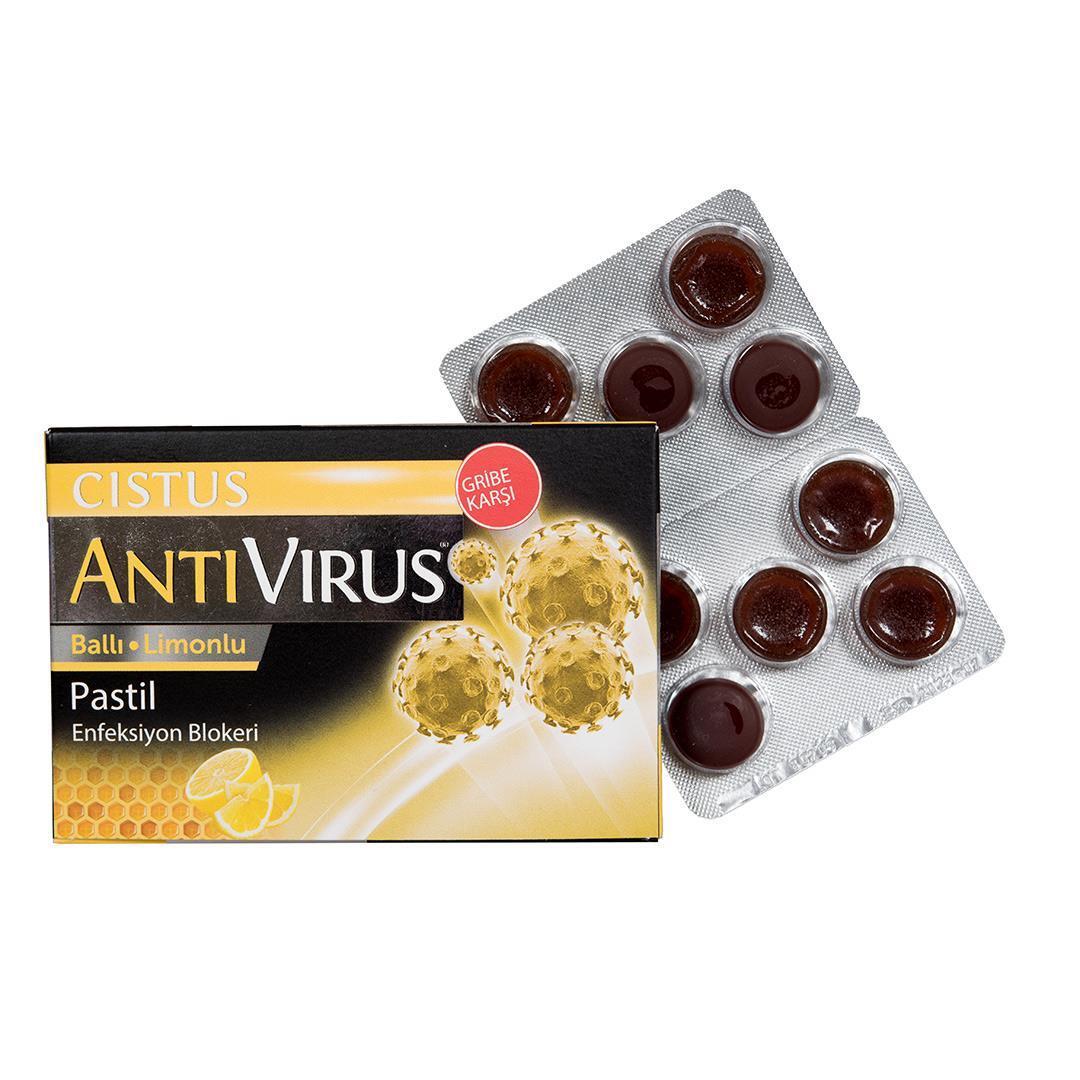 Cistus Antivirus Honey Lemon 10 Lozenges - Soothing Throat Lozenges with Antiviral Properties