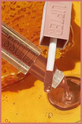 Maybelline Lifter Gloss Honey: Hydrating Honey-Toned Lip Gloss for Natural Shine & Plump Lips - Non-Sticky Hyaluronic Acid Formula