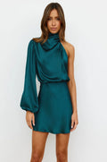 Pretty Little Patriot Teal Green Dinner Date Dress — main product shot
