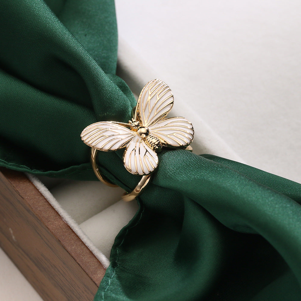 Mariam's Collection ‌Papillon Elegance Secure Hijab & Scarf Ring Hijab Decoration (MAC341) — main product shot