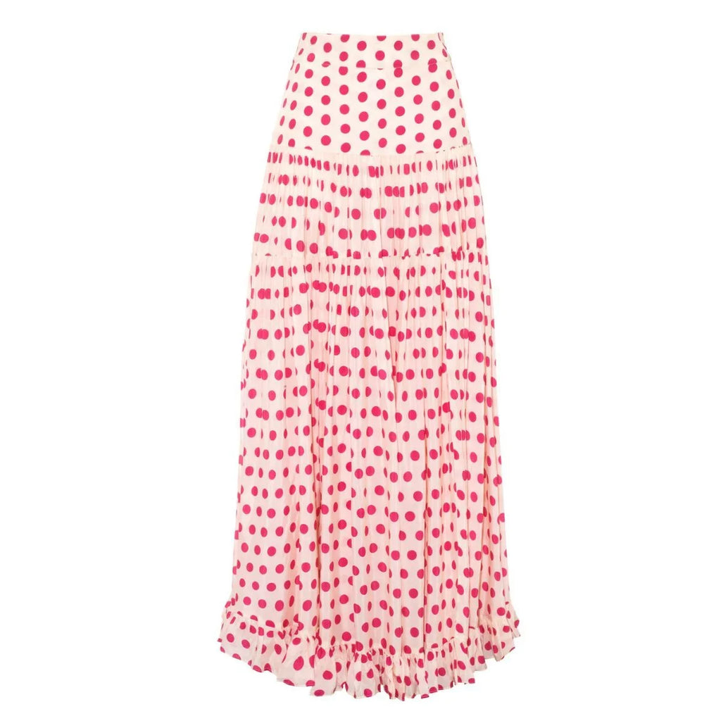 Polka Dot Print One-Piece Swimsuit Set for Women Vacation 2024