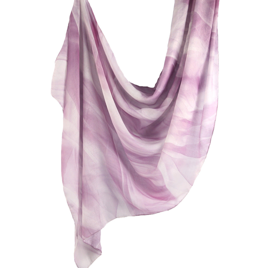 Mariam's Collection Versatile Watercolor Painted Hijab Collection (MH175) — Mariam's Collection branding close-up