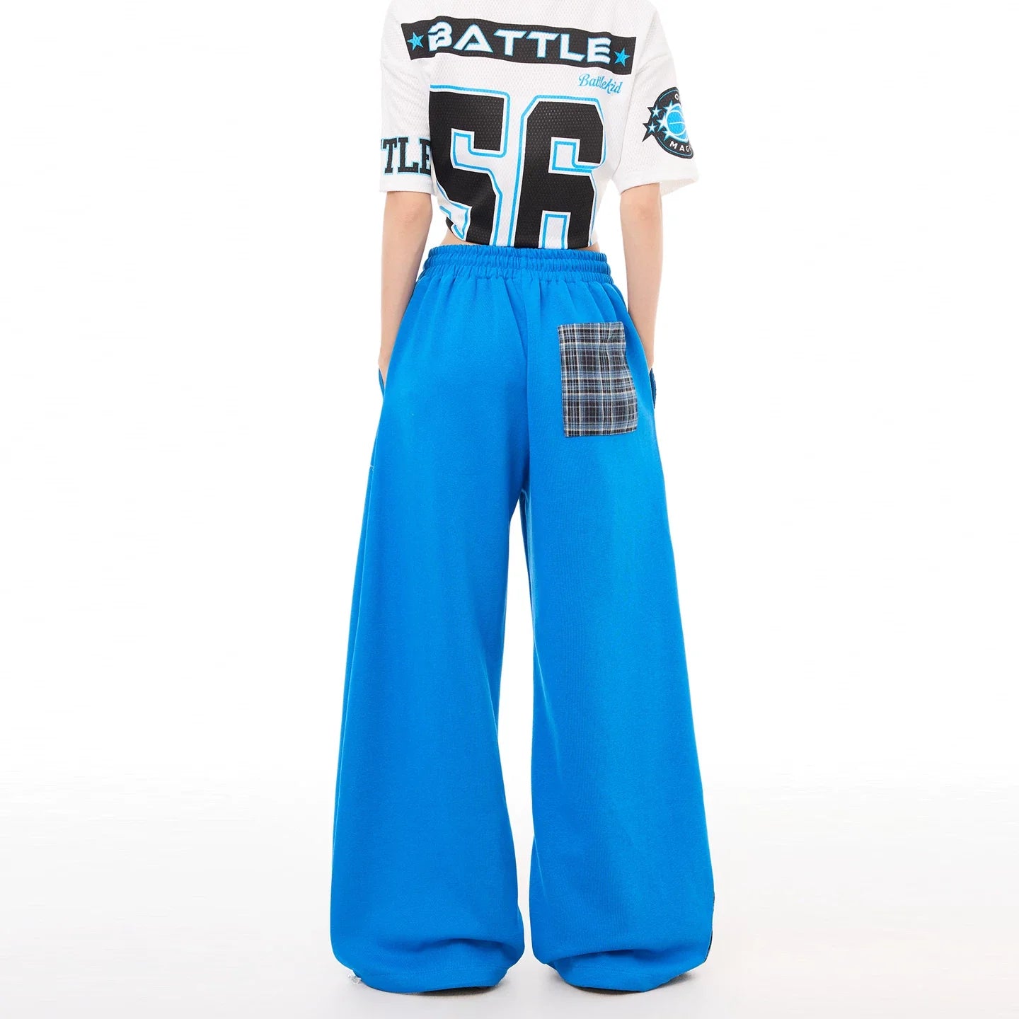 Retro Sports Elastic Loose Fit Trousers for Women