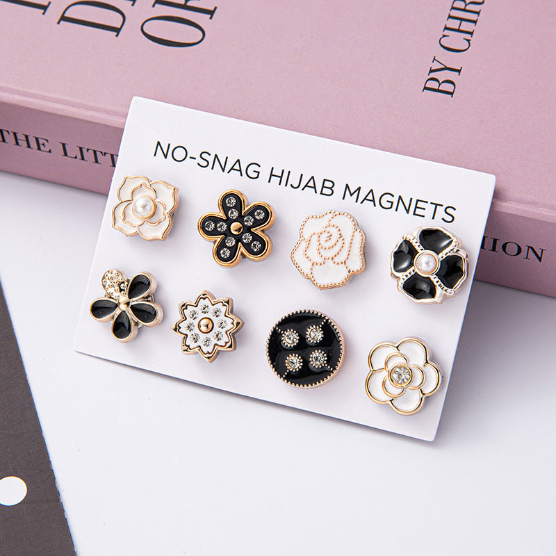 Mariam's Collection Versatile Allure Floral Magnetic Hijab Clasp (MAC338) — main product shot