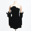 Bella Mia French Sexy Socialite Autumn Retro Tube Top Stitching Floral Dress High Sense Women — detail and construction