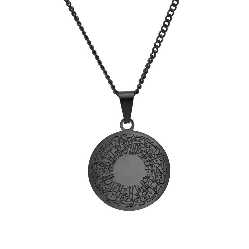 Mariam's Collection Mariam's Collection MAC095 Round Titanium Steel Unisex Style Necklace — construction detail