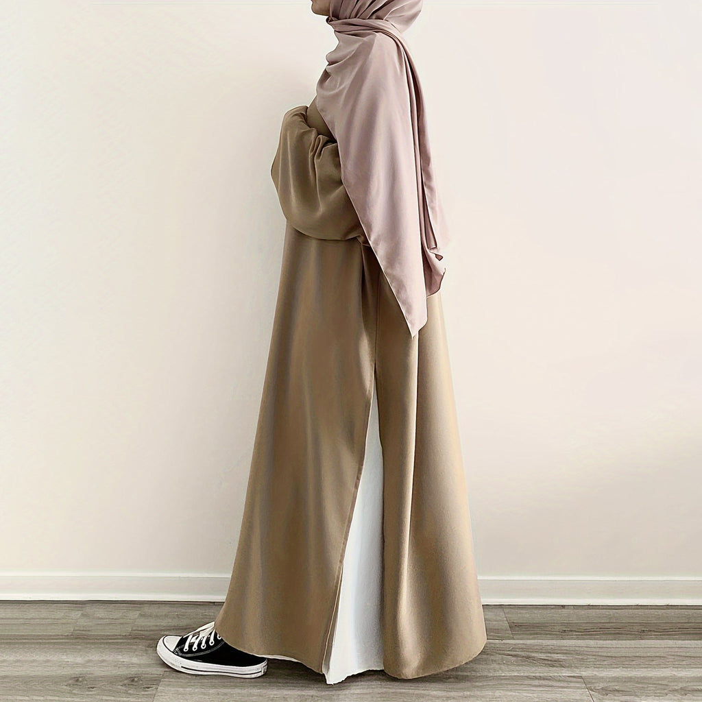Mariam's Collection Casual Fashion Slit Abaya (MA063) — construction detail