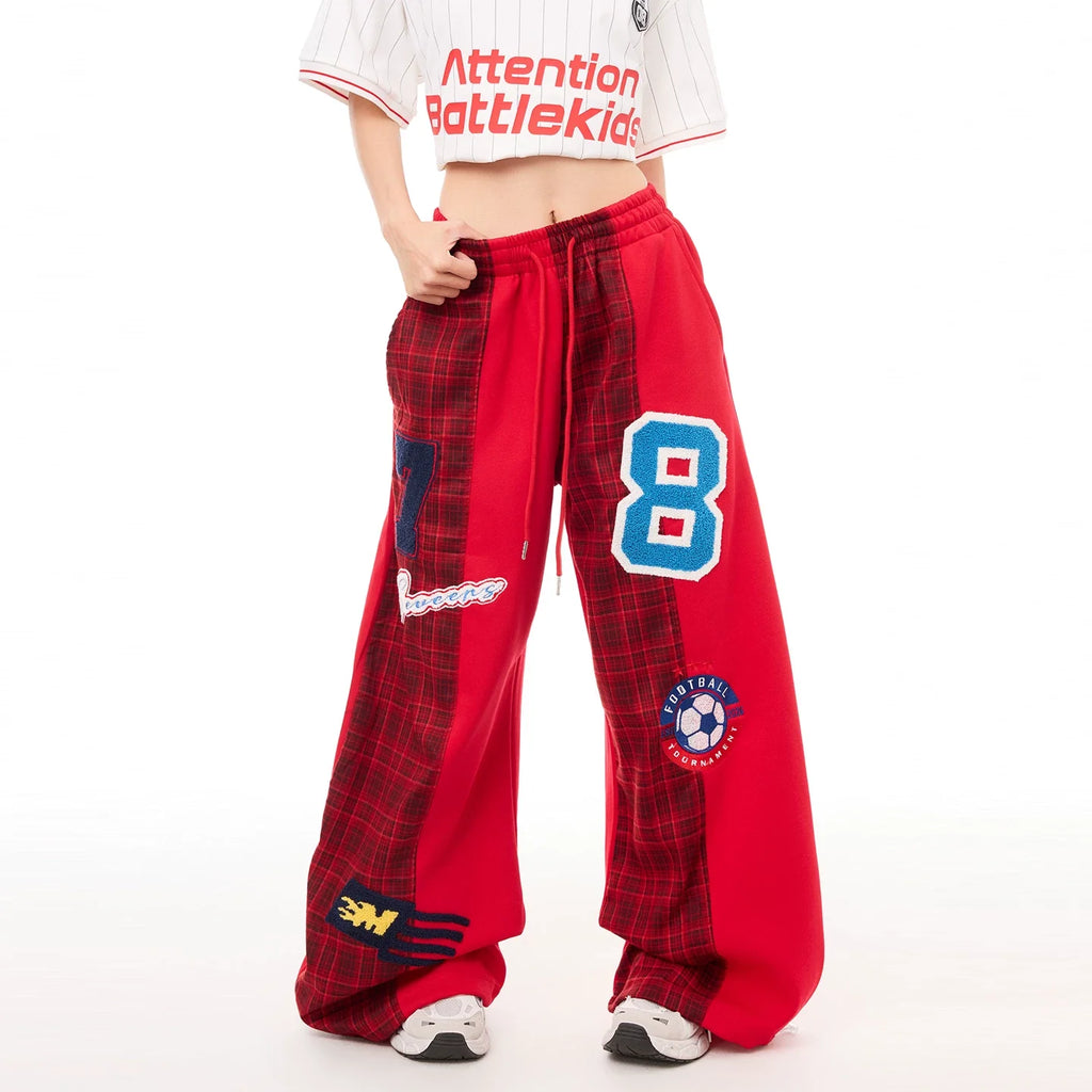 Retro Sports Elastic Loose Fit Trousers for Women