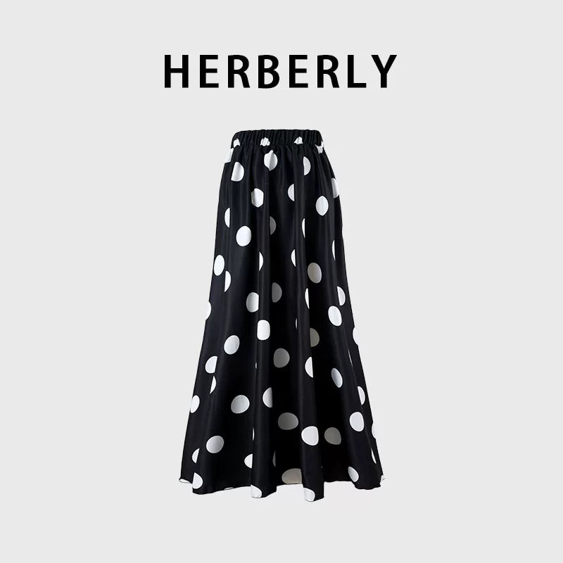 HERBERRY Women's Bikini Set Ruched One Piece Swimsuit Skirted