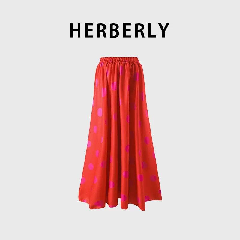 HERBERRY Women's Bikini Set Ruched One Piece Swimsuit Skirted