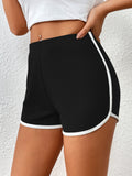 Bella Mia Swimming Trunks Wild Beach Shorts Contrast Color Binding Sexy Bikini Women Swimming Trunks — detail and construction