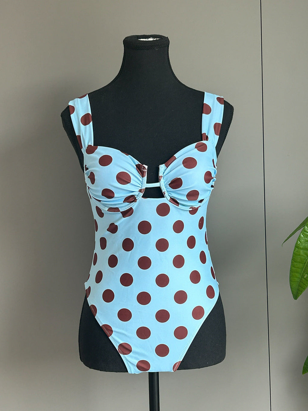 One Piece Swimsuit for Women Bikini Lady Sexy Polka Dot Swimwear Bikini Women