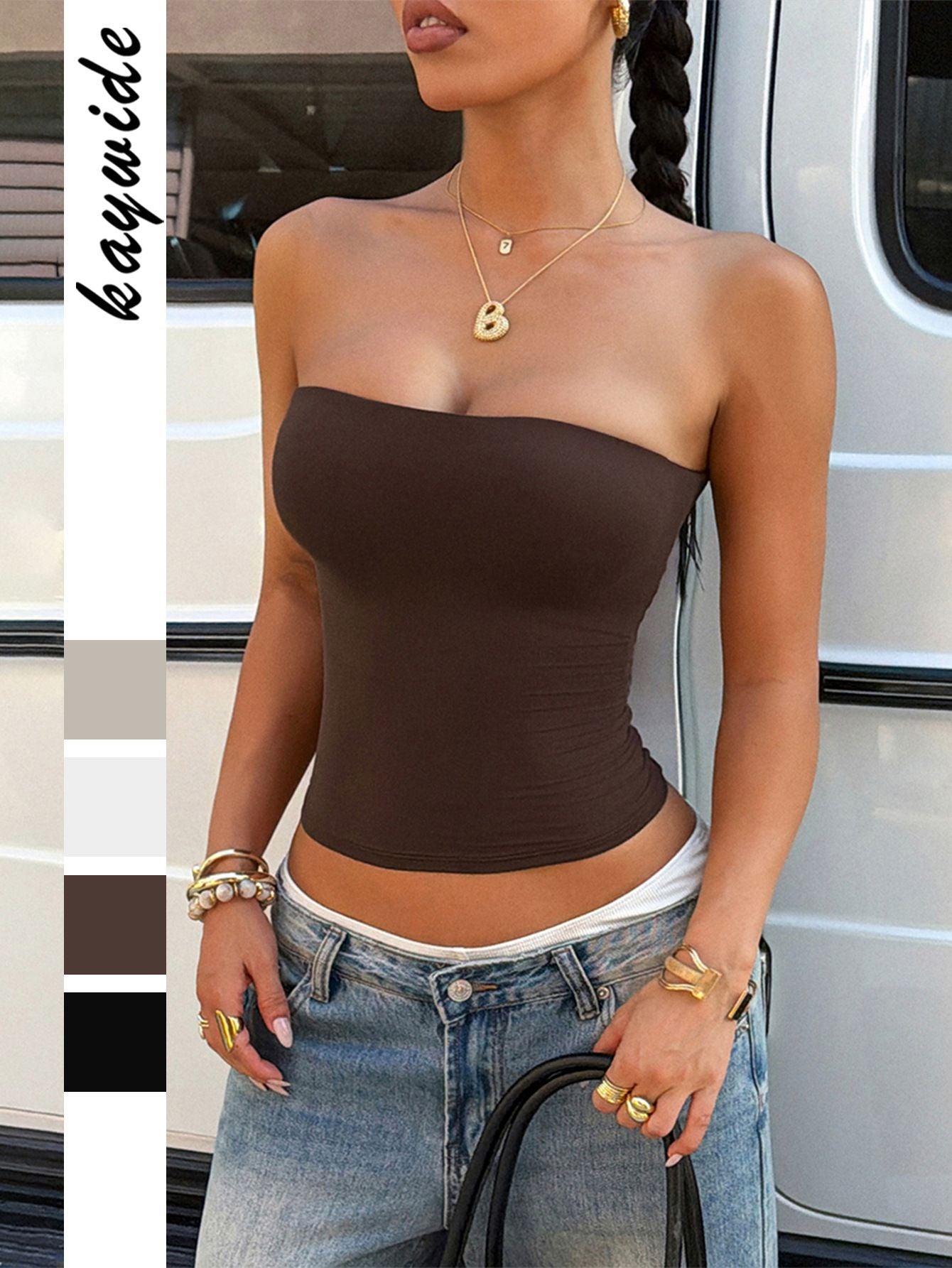 Bella Mia Women Clothing Summer Sexy Tube Top Vest — alternate view