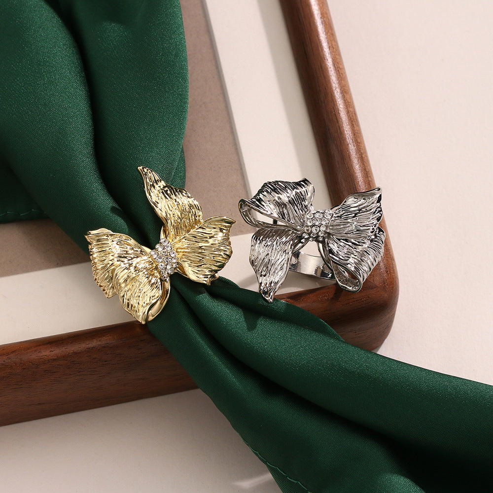 Mariam's Collection Versatile Accent Embroidered Bow Hijab Ring (MAC340) — detail shot 7
