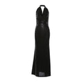 Bella Mia Spring Women Clothing Sexy Low Cut Swing Collar Sleeveless Halter Backless Slim Fit Dress for Women — alternate view