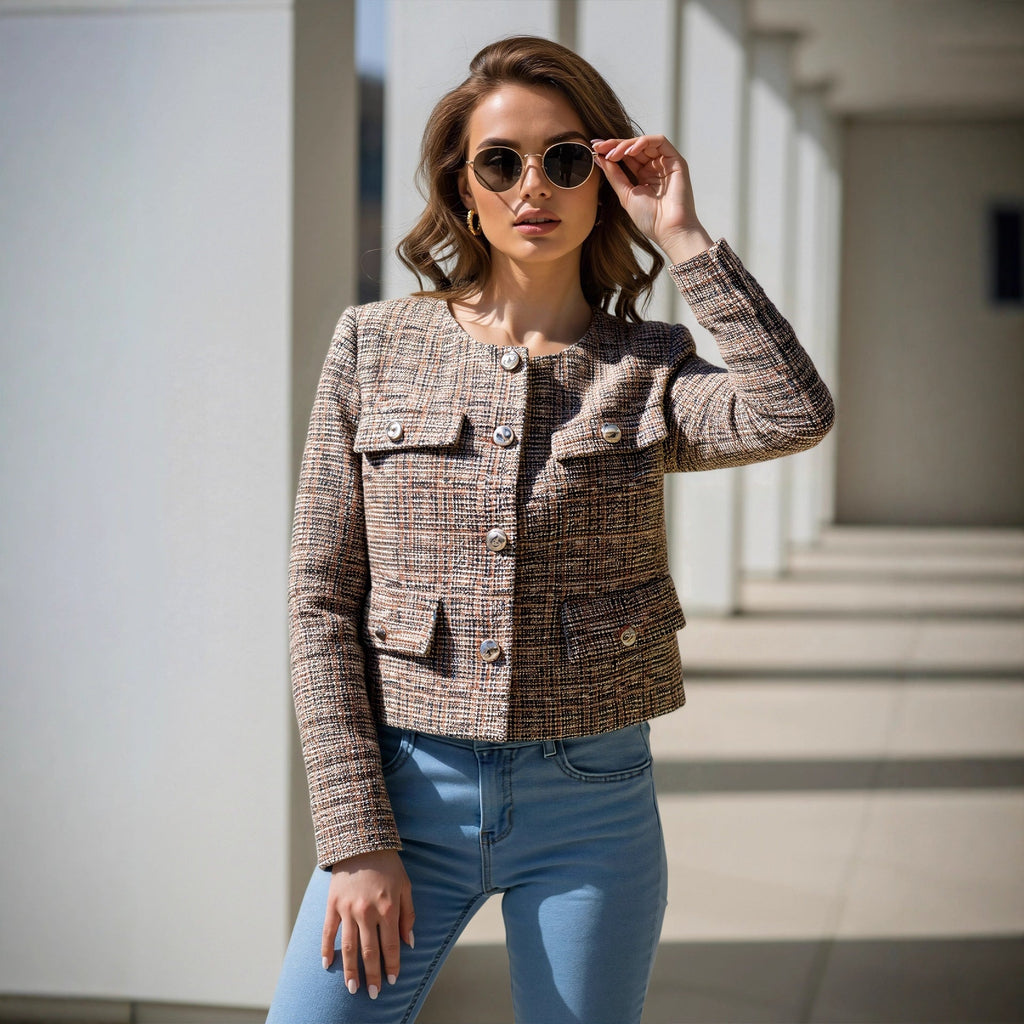 Bella Mia High End Chanel Coat Women Spring High Grade Socialite Short Temperamental Tweed Jacket — main product shot