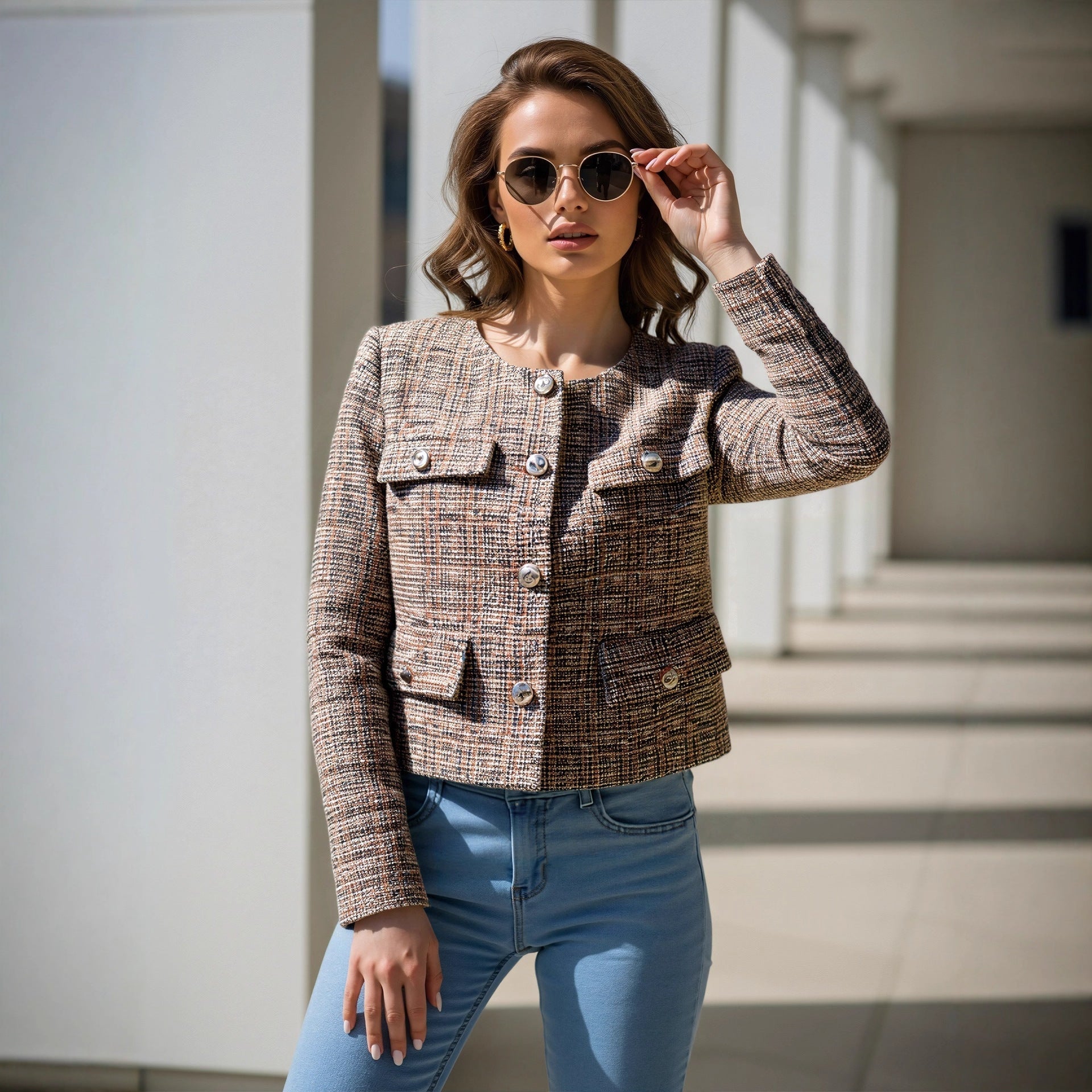 Bella Mia High End Chanel Coat Women Spring High Grade Socialite Short Temperamental Tweed Jacket — main product shot