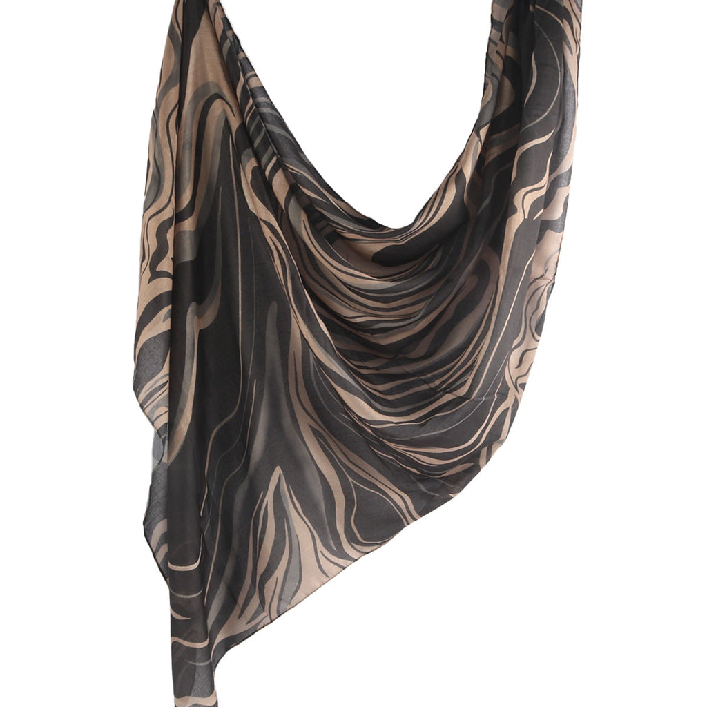 Mariam's Collection Mariam's Collection Watercolor Series Printed Headscarf Hijab (MH179) — detail shot 7