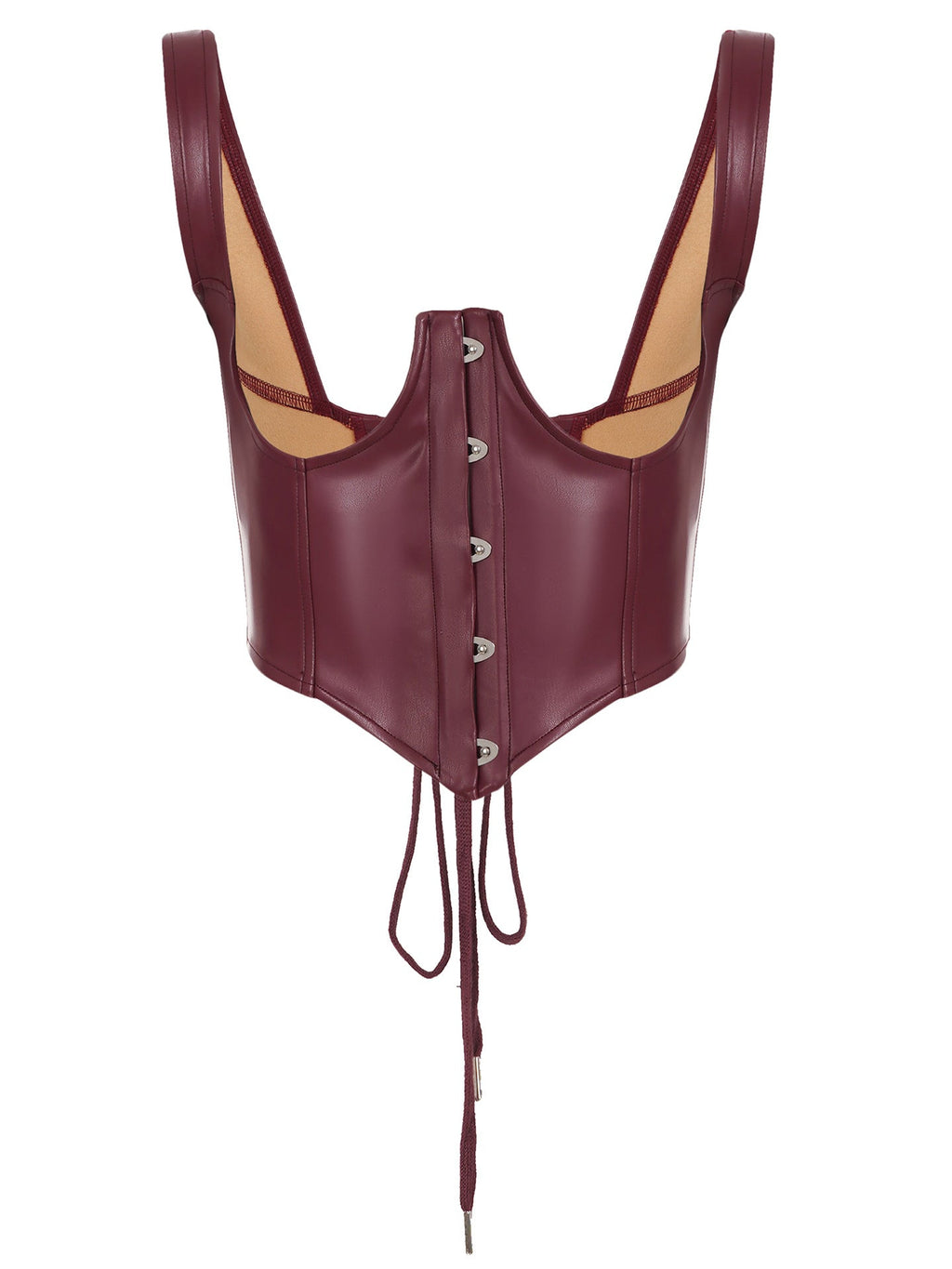 Sexy Leather Bra Strap Lace Stitching Puffy Tiered Dress Summer Set