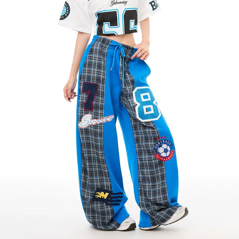 Retro Sports Elastic Loose Fit Trousers for Women