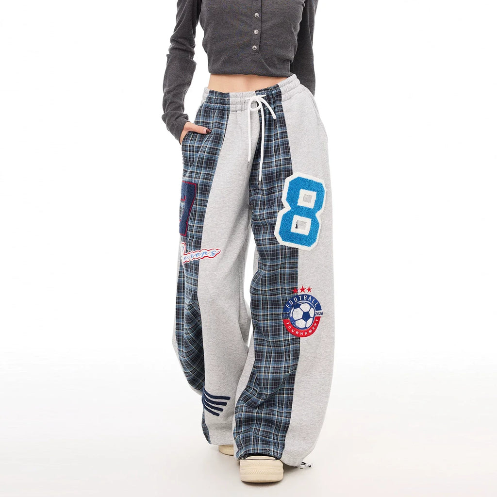 Retro Sports Elastic Loose Fit Trousers for Women