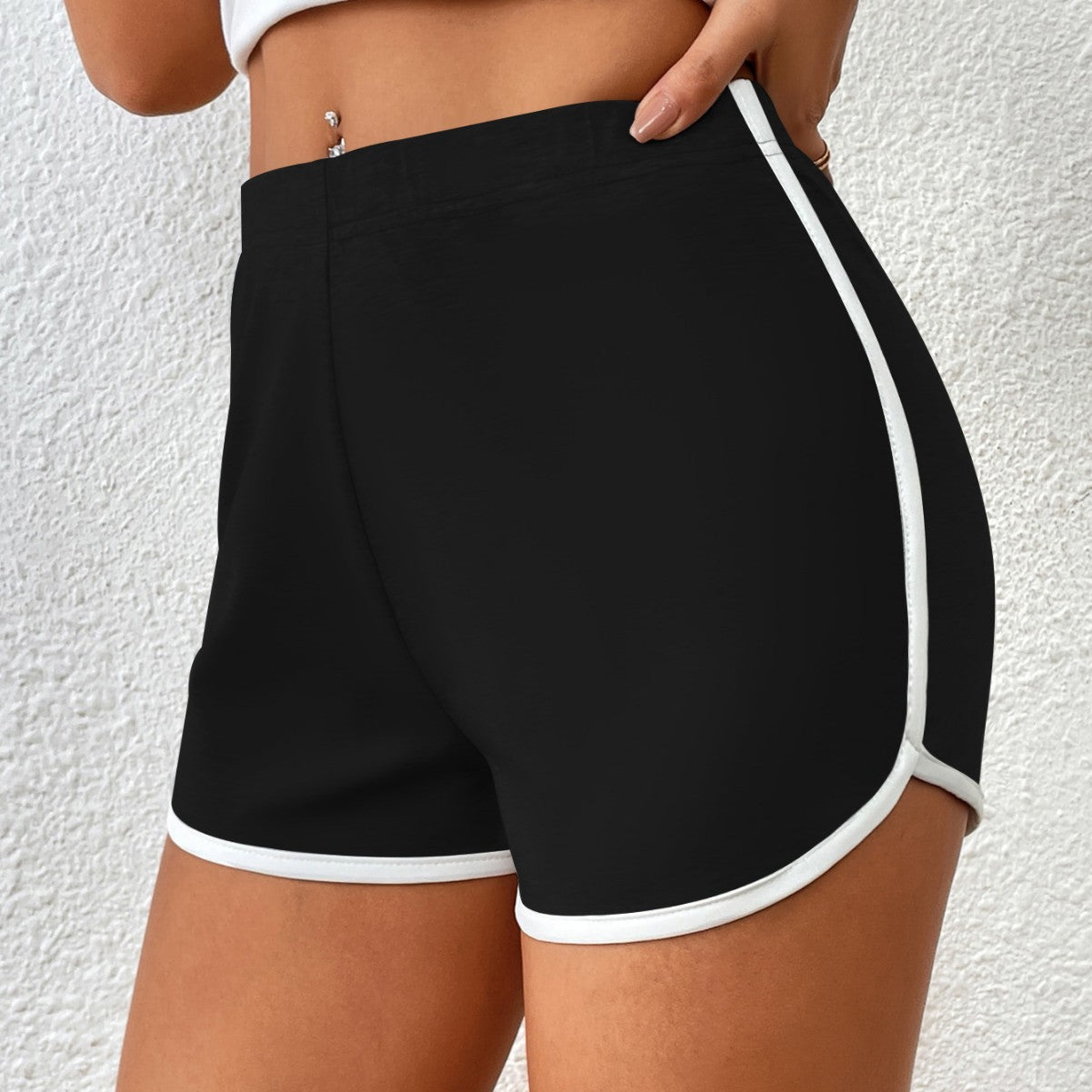 Bella Mia Swimming Trunks Wild Beach Shorts Contrast Color Binding Sexy Bikini Women Swimming Trunks — main product shot