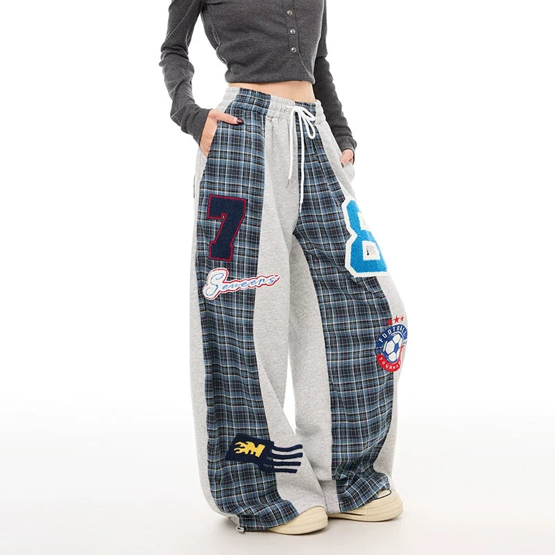 Retro Sports Elastic Loose Fit Trousers for Women