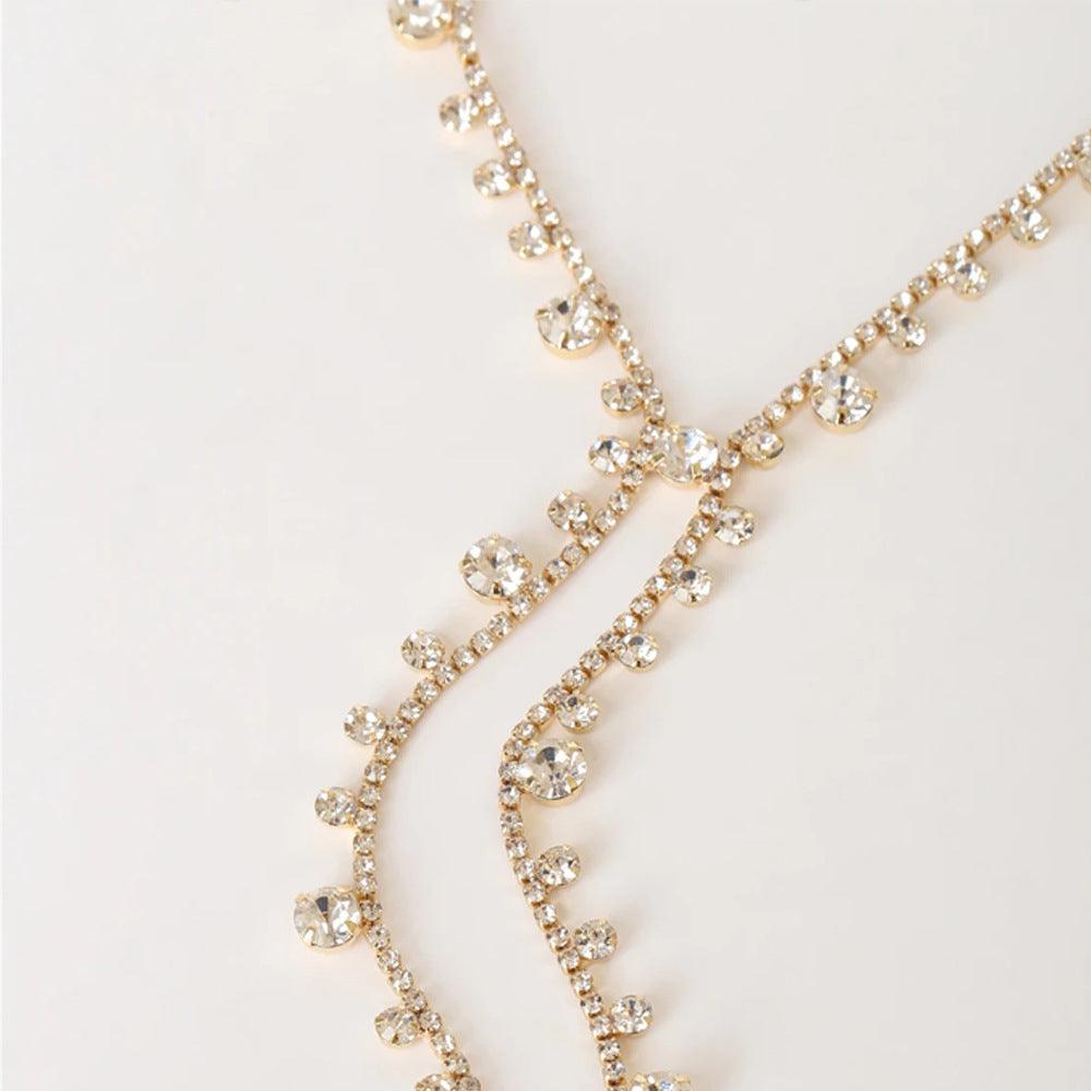 Mariam's Collection MAC088 Personalized Long Tassel Irregular Diamond Necklace — product category context