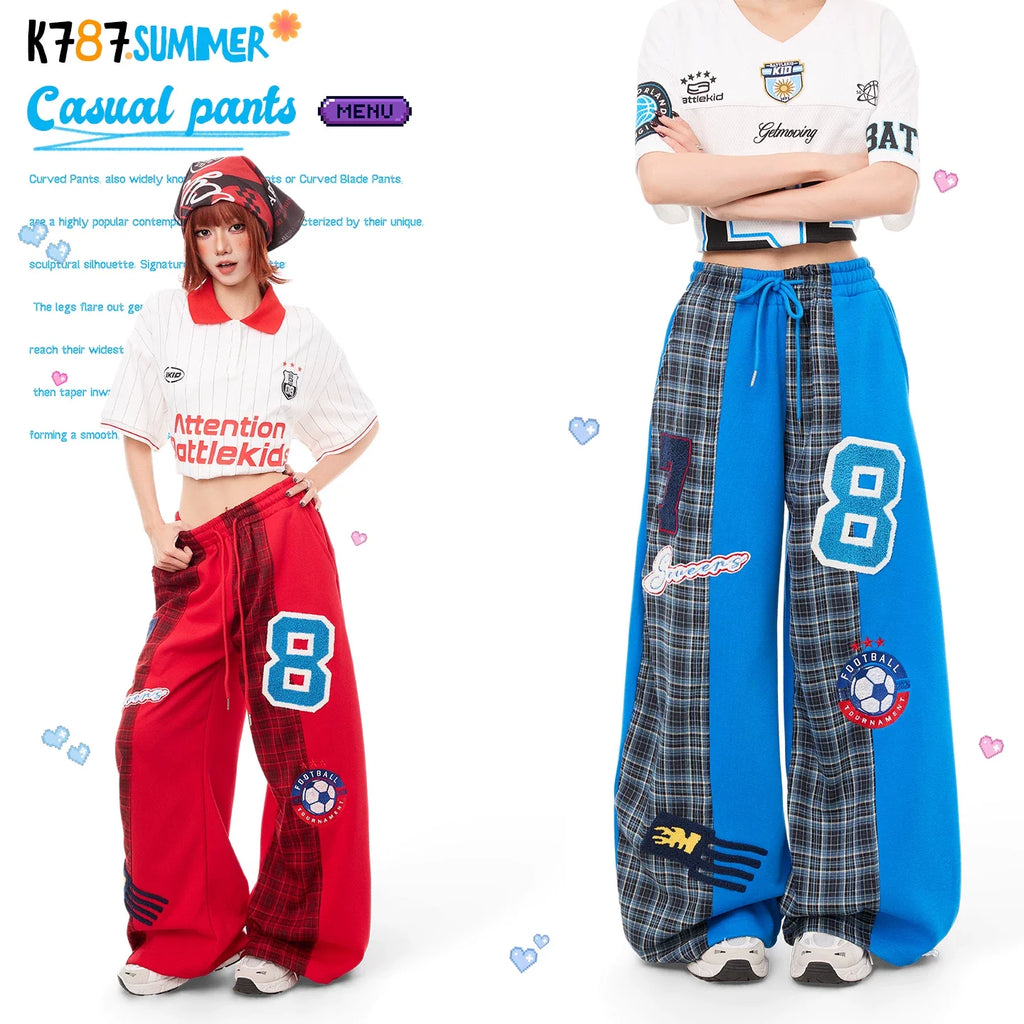 Retro Sports Elastic Loose Fit Trousers for Women