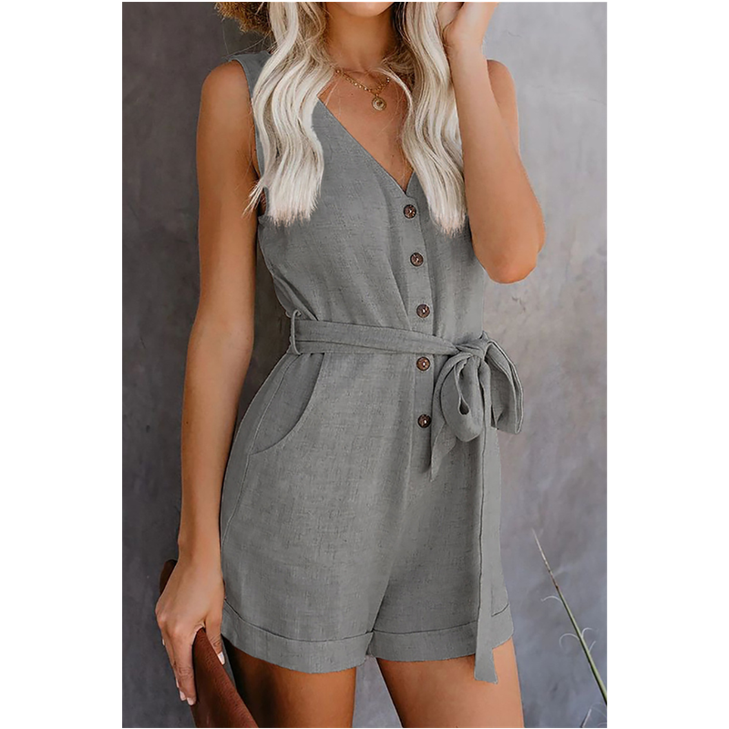 Envy NYC S-5XL Summer Women Jumpsuit Casual Ladies Shorts Jumpsuit Female — detail shot 10