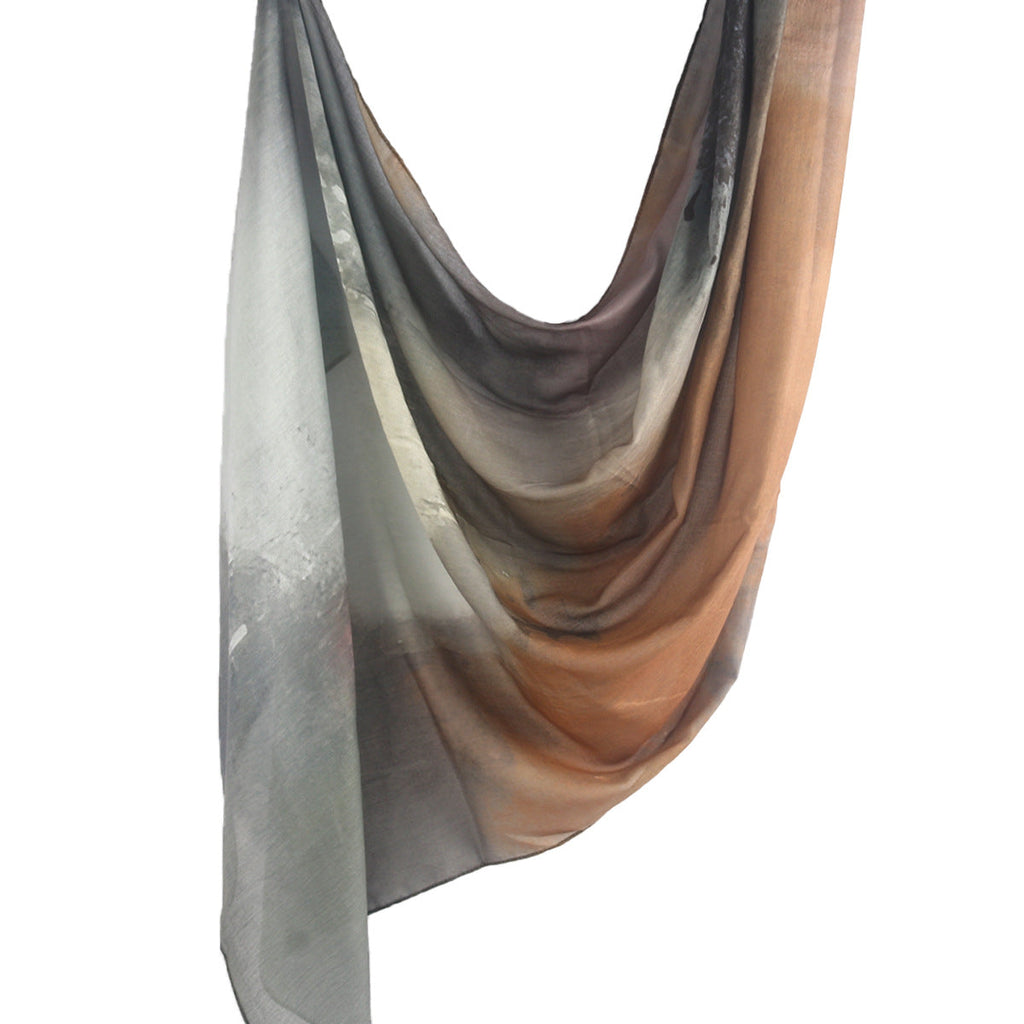 Mariam's Collection Mariam's Collection Watercolor Series Printed Headscarf Hijab (MH179) — Mariam's Collection branding close-up
