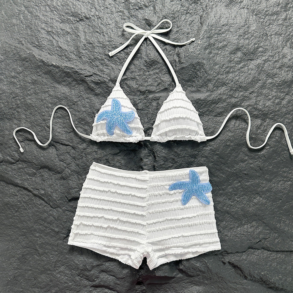 Sexy Beach Vacation Split Boxers Swimwear Swimsuit Bikini