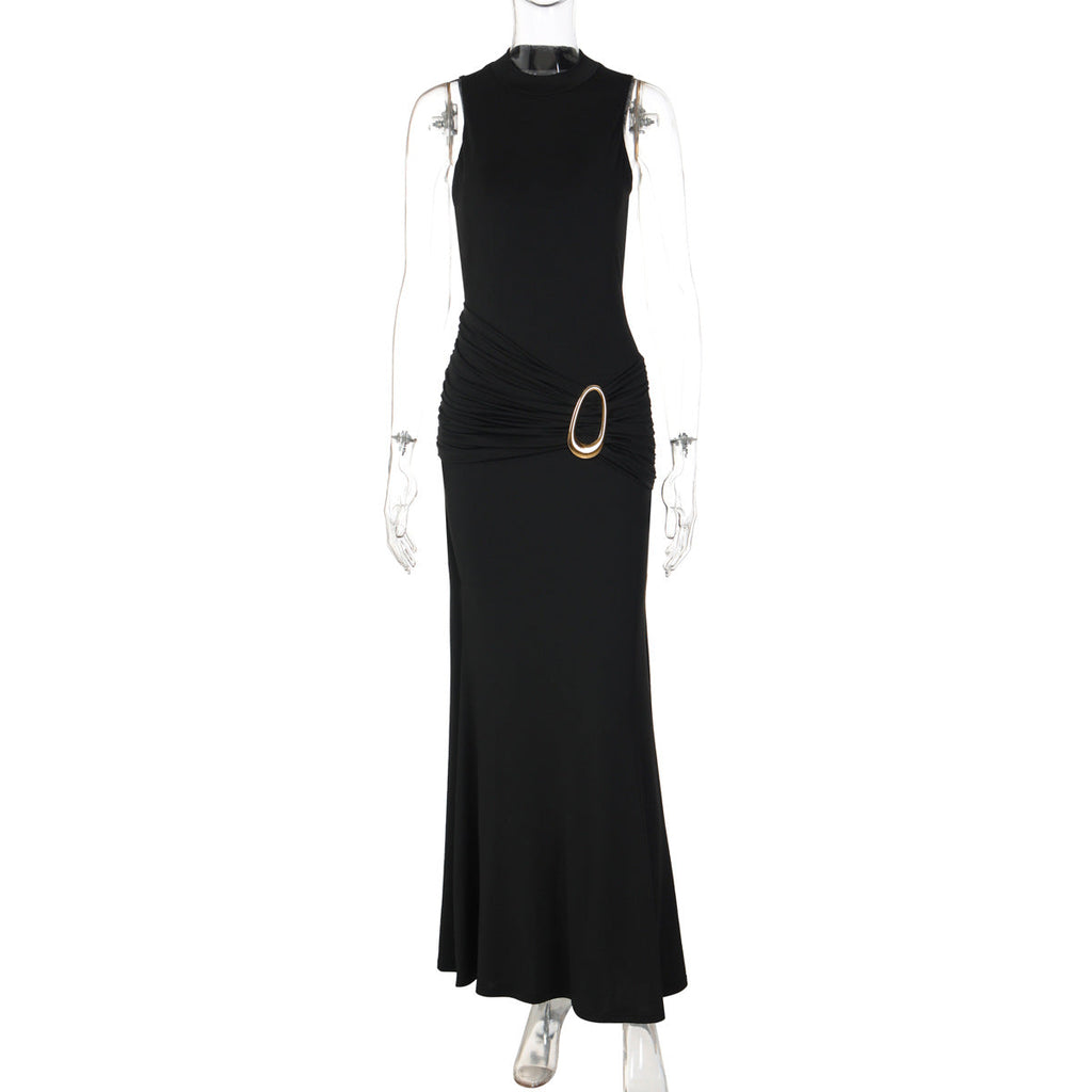 Bella Mia Women Clothing High Waist Twisted Sexy Backless Sheath Dress — alternate view