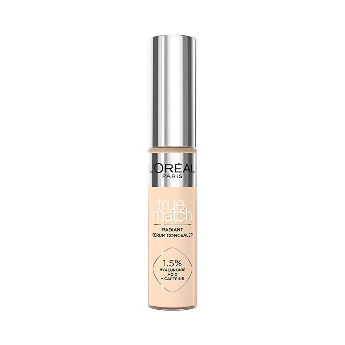 Loreal Paris True Match Radiant Concealer Serum - Dark Circle Concealer with Hyaluronic Acid & Caffeine