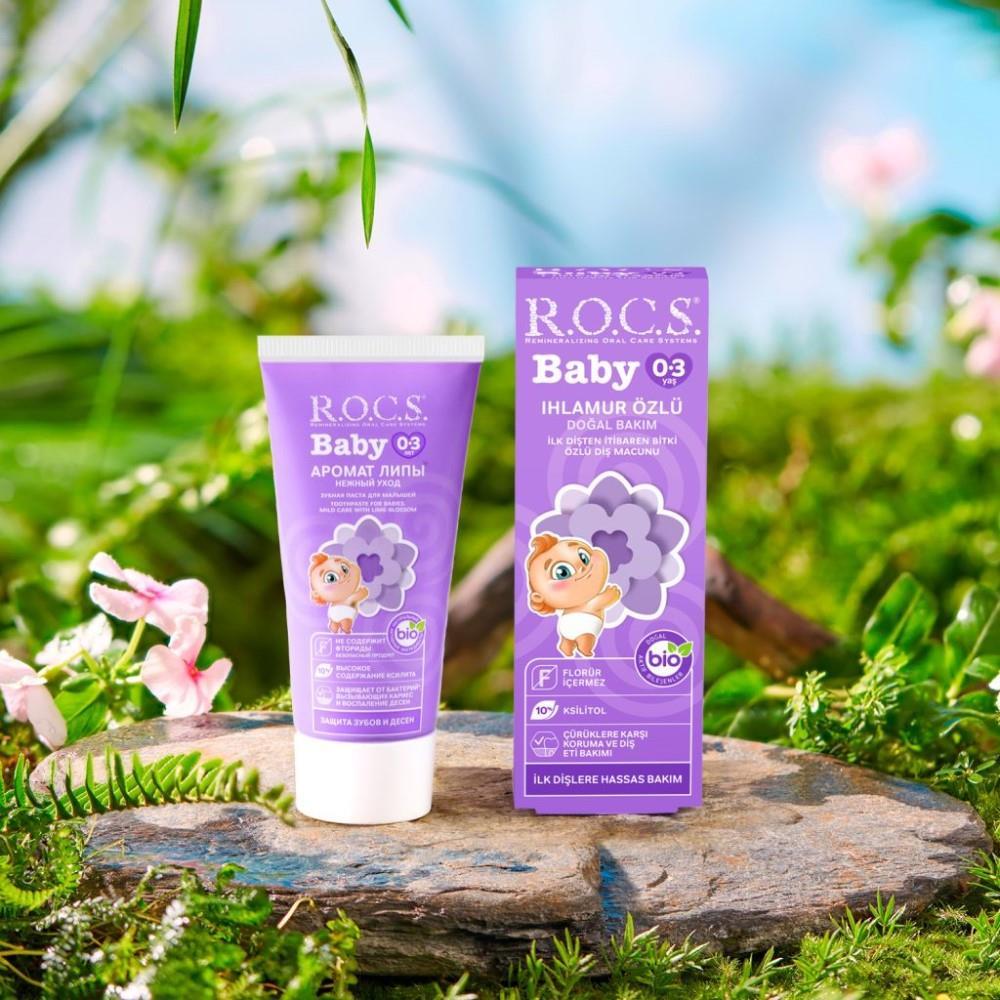 ROCS Baby 0-3 Years Toothpaste 35 ml / Linden Extract